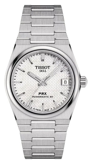 Buy Shop Tissot PRX Powermatic 80 White Dial Silver Steel Strap Watch for Men - T137.207.11.111.00 USA Online