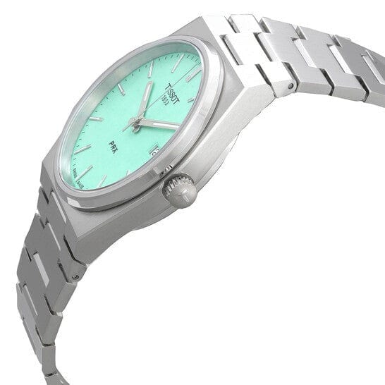 Buy Shop Tissot PRX Quartz Light Green Dial Silver Steel Strap Watch for Men - T137.410.11.091.01 USA Online