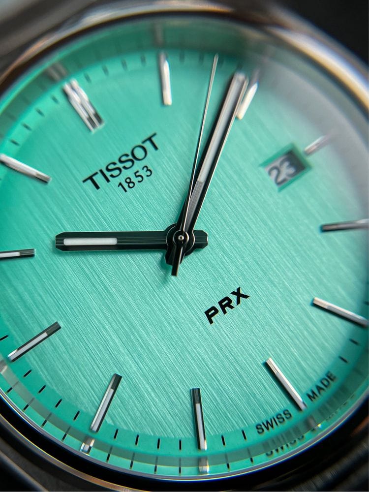 Buy Shop Tissot PRX Quartz Light Green Dial Silver Steel Strap Watch for Men - T137.410.11.091.01 USA Online