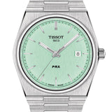 Buy Shop Tissot PRX Quartz Light Green Dial Silver Steel Strap Watch for Men - T137.410.11.091.01 USA Online