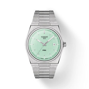 Buy Shop Tissot PRX Quartz Light Green Dial Silver Steel Strap Watch for Men - T137.410.11.091.01 USA Online