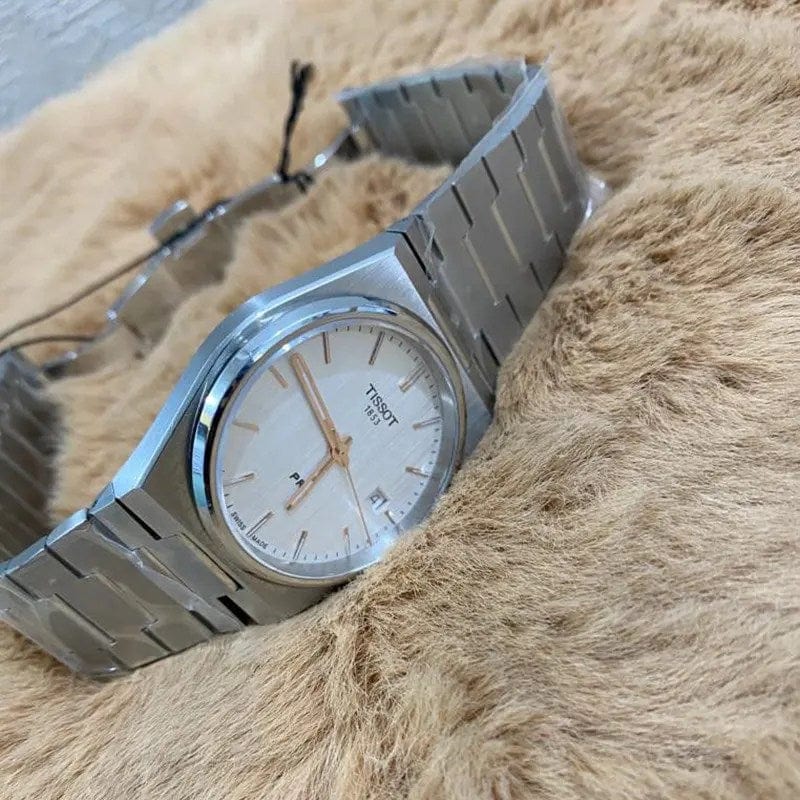 Buy Shop Tissot PRX Quartz Silver Dial Silver Steel Strap Watch for Men - T137.410.11.031.00 USA Online