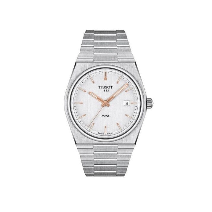 Buy Shop Tissot PRX Quartz Silver Dial Silver Steel Strap Watch for Men - T137.410.11.031.00 USA Online