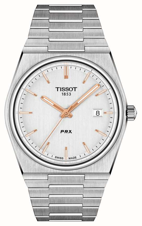 Buy Shop Tissot PRX Quartz Silver Dial Silver Steel Strap Watch for Men - T137.410.11.031.00 USA Online