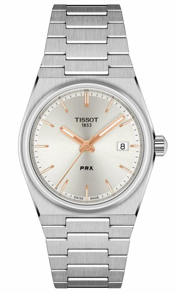 Buy Shop Tissot PRX Silver Dial Silver Steel Strap Watch For Women - T137.210.11.031.00 USA Online