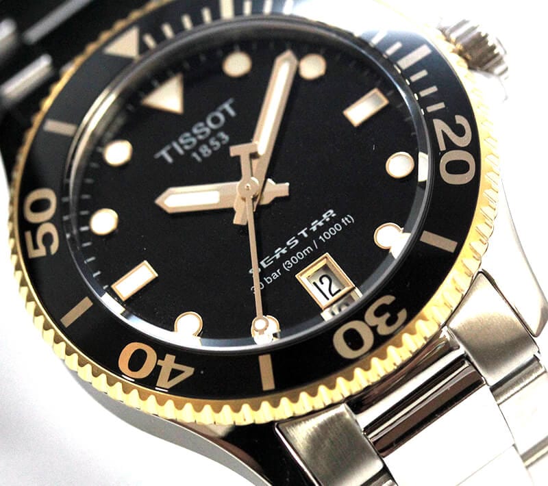 Buy Shop Tissot Seastar 1000 Black Dial Silver Steel Strap Watch For Men - T120.210.21.051.00 USA Online