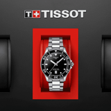 Buy Shop Tissot Seastar 1000 Black Dial Silver Steel Strap Watch For Men - T120.410.11.051.00 USA Online