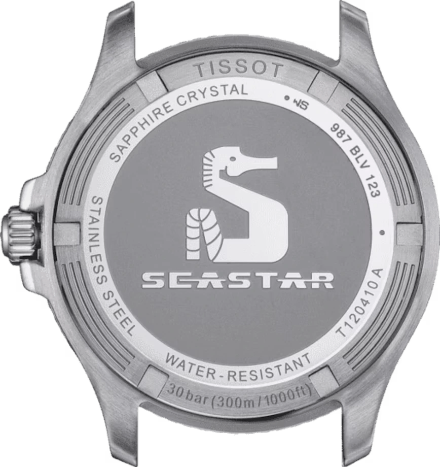 Buy Shop Tissot Seastar 1000 Black Dial Silver Steel Strap Watch For Men - T120.410.11.051.00 USA Online