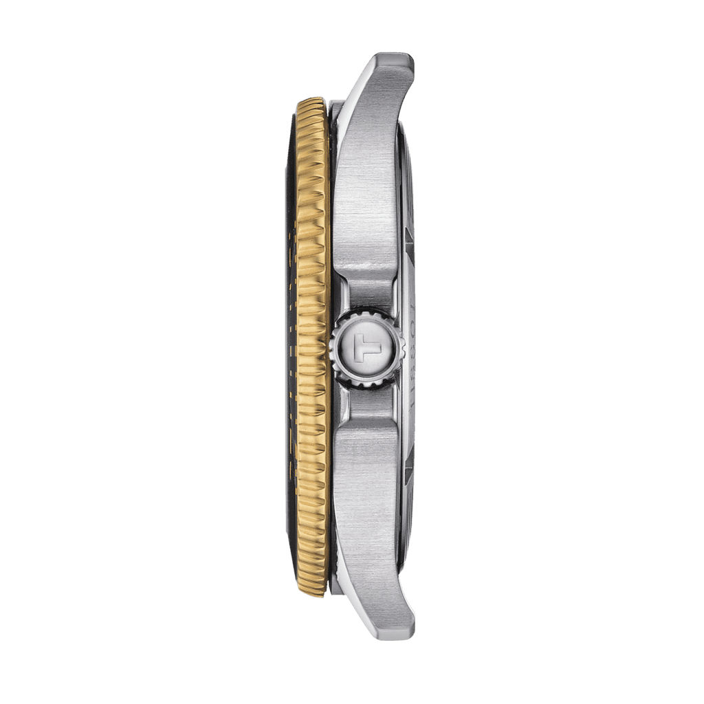 Buy Shop Tissot Seastar 1000 Black Dial Two Tone Steel Strap Watch For Men - T120.410.22.051.00 USA Online