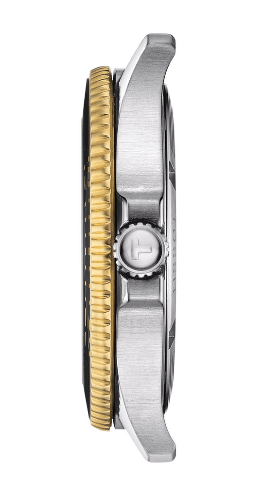 Buy Shop Tissot Seastar 1000 Black Dial Two Tone Steel Strap Watch For Men - T120.410.22.051.00 USA Online