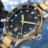 Buy Shop Tissot Seastar 1000 Black Dial Two Tone Steel Strap Watch For Men - T120.410.22.051.00 USA Online