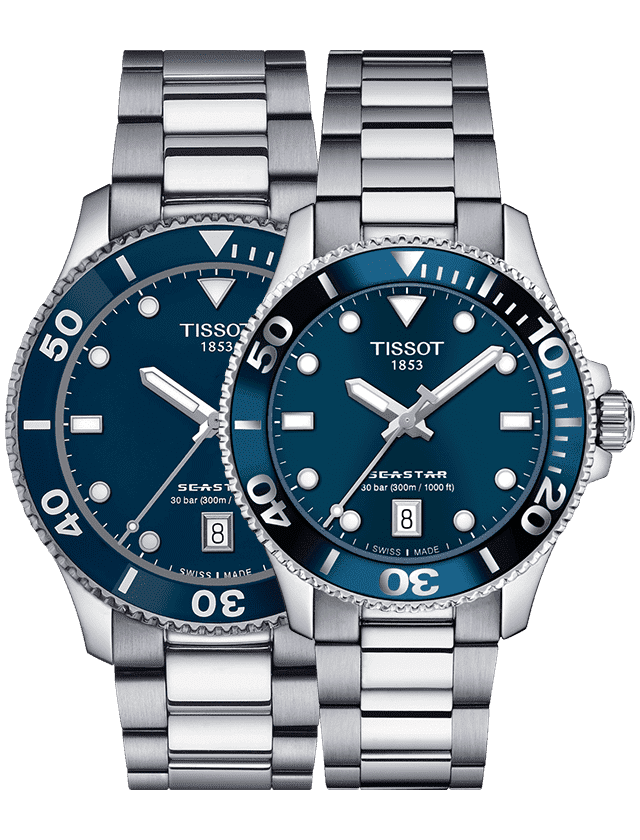 Buy Shop Tissot Seastar 1000 Blue Dial Silver Steel Strap Watch For Men - T120.410.11.041.00 USA Online