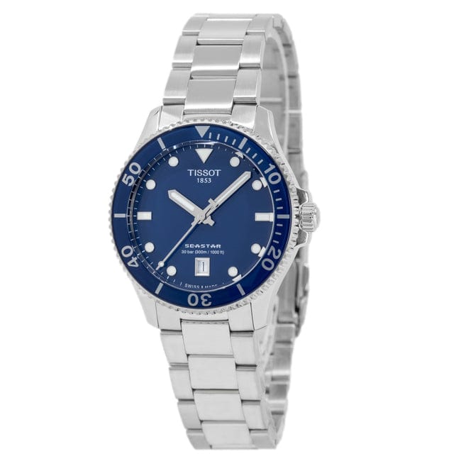 Buy Shop Tissot Seastar 1000 Blue Dial Silver Steel Strap Watch For Men - T120.410.11.041.00 USA Online