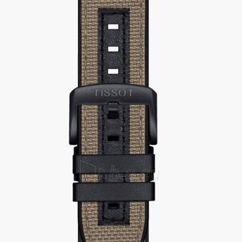 Buy Shop Tissot Supersport Chrono Black Dial Beige Nylon Strap Watch For Men - T125.617.37.051.01 USA Online