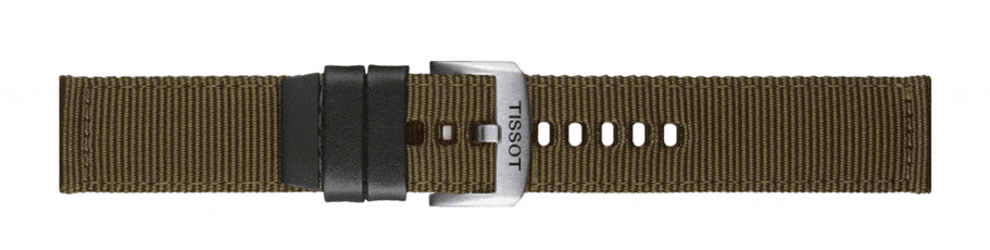 Buy Shop Tissot Supersport Chrono Black Dial Beige Nylon Strap Watch For Men - T125.617.37.051.01 USA Online