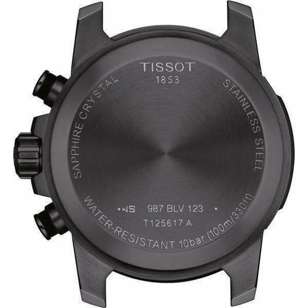 Buy Shop Tissot Supersport Chrono Black Dial Beige Nylon Strap Watch For Men - T125.617.37.051.01 USA Online