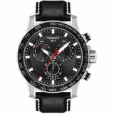 Buy Shop Tissot Supersport Chrono Black Dial Black Leather Strap Watch for Men - T125.617.16.051.00 USA Online