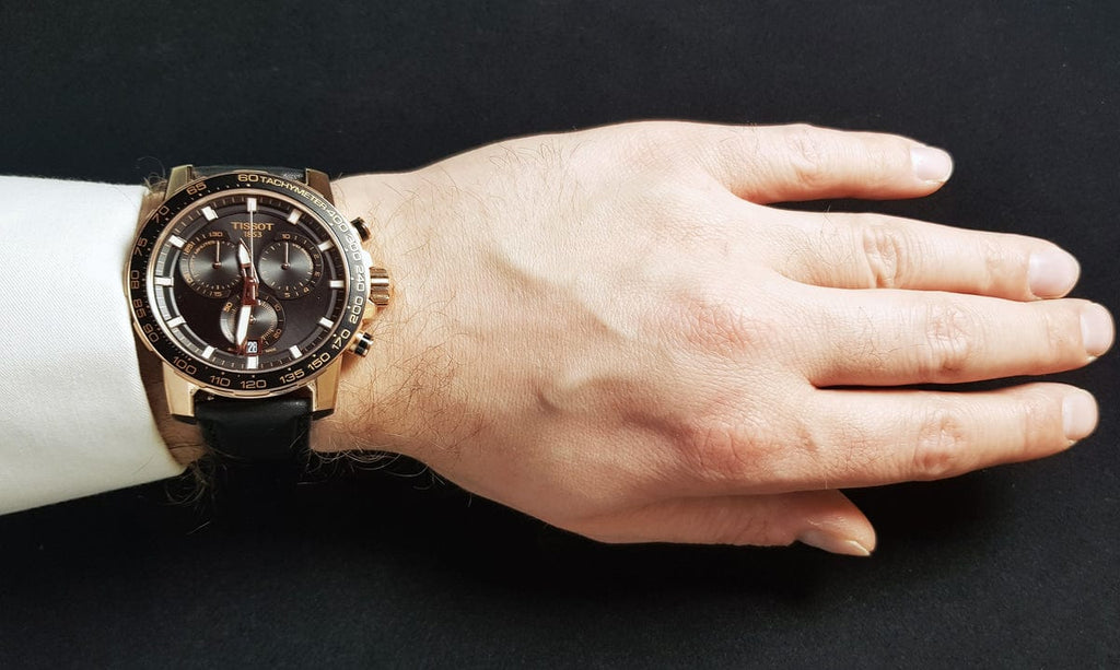 Buy Shop Tissot Supersport Chrono Black Dial Black Leather Strap Watch for Men - T125.617.36.051.00 USA Online