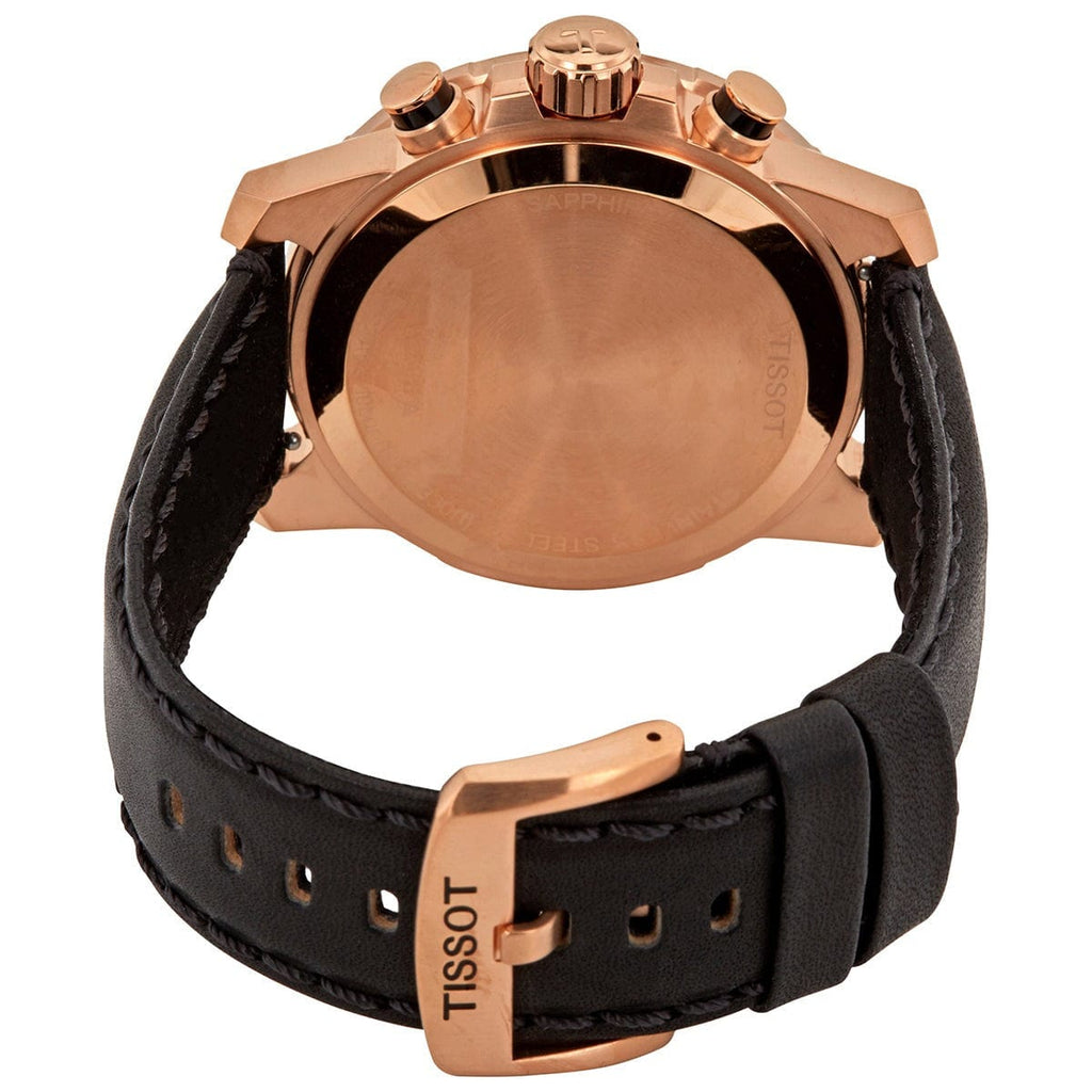 Buy Shop Tissot Supersport Chrono Black Dial Black Leather Strap Watch for Men - T125.617.36.051.00 USA Online