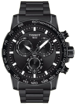 Buy Shop Tissot Supersport Chrono Black Dial Black Steel Strap Watch For Men - T125.617.33.051.00 USA Online