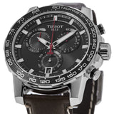 Buy Shop Tissot Supersport Chrono Black Dial Brown Leather Strap Watch for Men - T125.617.16.051.01 USA Online