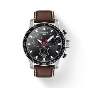 Buy Shop Tissot Supersport Chrono Black Dial Brown Leather Strap Watch for Men - T125.617.16.051.01 USA Online