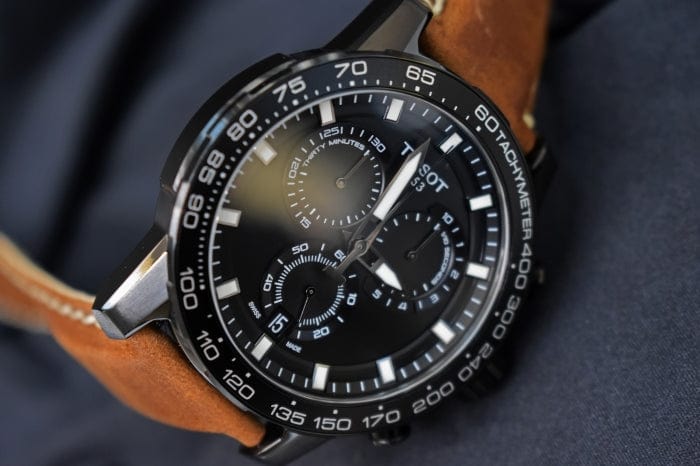 Buy Shop Tissot Supersport Chrono Black Dial Brown Leather Strap Watch for Men - T125.617.36.051.01 USA Online