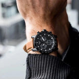 Buy Shop Tissot Supersport Chrono Black Dial Brown Leather Strap Watch for Men - T125.617.36.051.01 USA Online