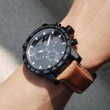 Buy Shop Tissot Supersport Chrono Black Dial Brown Leather Strap Watch for Men - T125.617.36.051.01 USA Online