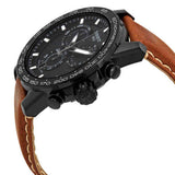 Buy Shop Tissot Supersport Chrono Black Dial Brown Leather Strap Watch for Men - T125.617.36.051.01 USA Online