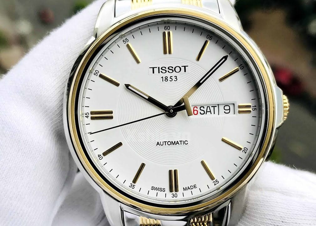Buy Shop Tissot T Classic Automatics III White Dial Two Tone Steel Strap Watch For Men - T065.430.22.031.00 USA Online
