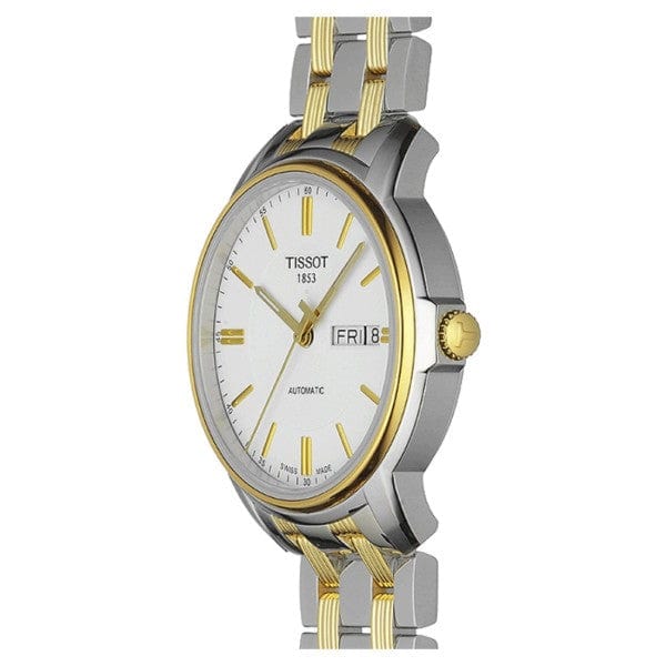 Buy Shop Tissot T Classic Automatics III White Dial Two Tone Steel Strap Watch For Men - T065.430.22.031.00 USA Online