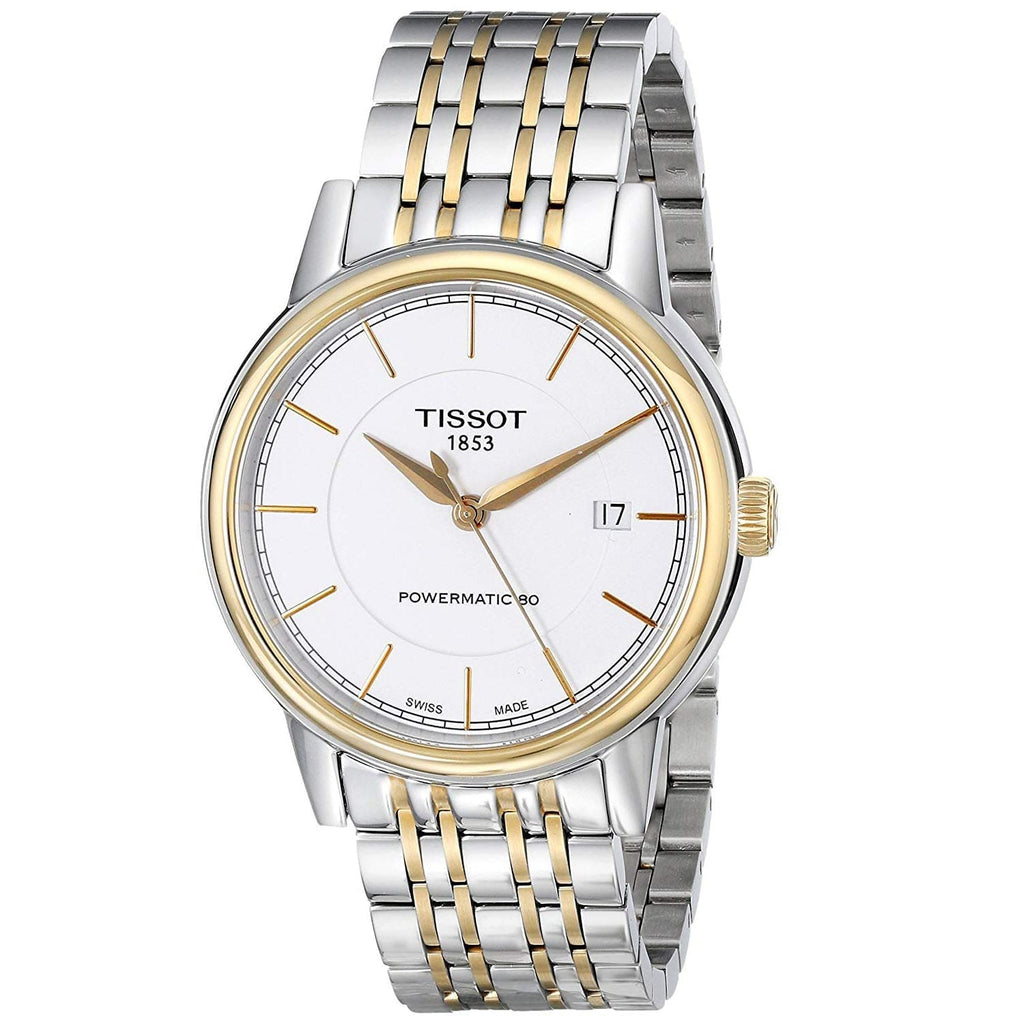 Buy Shop Tissot T Classic Carson Automatic White Dial Two Tone Steel Strap Watch for Men - T085.407.22.011.00 USA Online