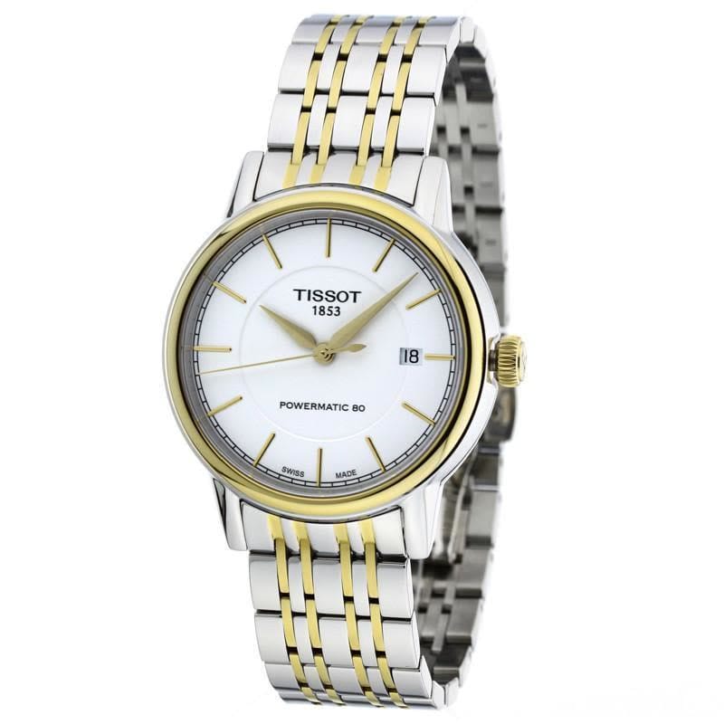 Buy Shop Tissot T Classic Carson Automatic White Dial Two Tone Steel Strap Watch for Men - T085.407.22.011.00 USA Online