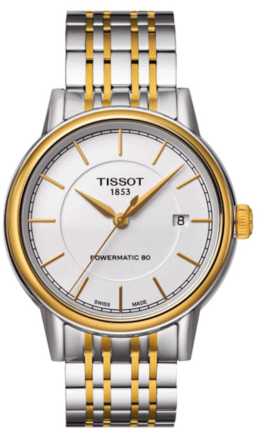 Buy Shop Tissot T Classic Carson Automatic White Dial Two Tone Steel Strap Watch for Men - T085.407.22.011.00 USA Online