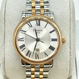 Buy Shop Tissot T Classic Carson Lady Premium Silver Dial Two Tone Steel Strap Watch For Women - T122.210.22.033.00 USA Online