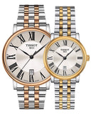 Buy Shop Tissot T Classic Carson Lady Premium Silver Dial Two Tone Steel Strap Watch For Women - T122.210.22.033.00 USA Online
