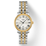 Buy Shop Tissot T Classic Carson Lady Premium Silver Dial Two Tone Steel Strap Watch For Women - T122.210.22.033.00 USA Online