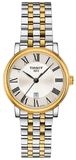 Buy Shop Tissot T Classic Carson Lady Premium Silver Dial Two Tone Steel Strap Watch For Women - T122.210.22.033.00 USA Online