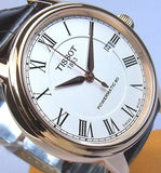 Buy Shop Tissot T Classic Carson Powermatic 80 White Dial Brown Leather Strap Watch for Men - T085.407.36.013.00 USA Online