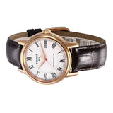 Buy Shop Tissot T Classic Carson Powermatic 80 White Dial Brown Leather Strap Watch for Men - T085.407.36.013.00 USA Online