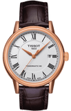 Buy Shop Tissot T Classic Carson Powermatic 80 White Dial Brown Leather Strap Watch for Men - T085.407.36.013.00 USA Online