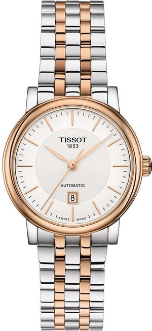 Buy Shop Tissot T Classic Carson Premium 30 White Dial Two Tone Steel Strap Watch for Women - T122.207.22.031.01 USA Online