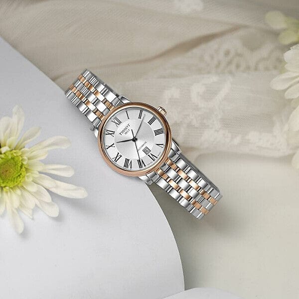 Buy Shop Tissot T Classic Carson Premium 30 White Dial Two Tone Steel Strap Watch for Women - T122.207.22.033.00 USA Online