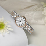 Buy Shop Tissot T Classic Carson Premium 30 White Dial Two Tone Steel Strap Watch for Women - T122.207.22.033.00 USA Online