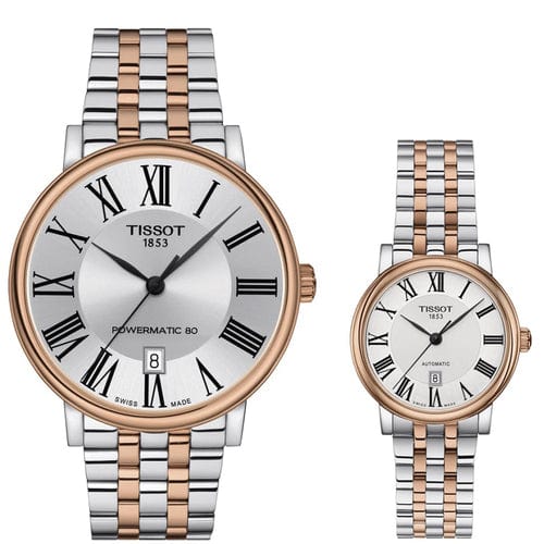 Buy Shop Tissot T Classic Carson Premium 30 White Dial Two Tone Steel Strap Watch for Women - T122.207.22.033.00 USA Online