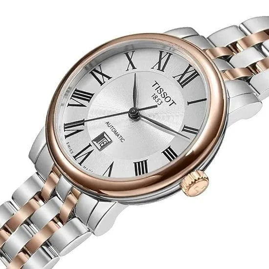 Buy Shop Tissot T Classic Carson Premium 30 White Dial Two Tone Steel Strap Watch for Women - T122.207.22.033.00 USA Online