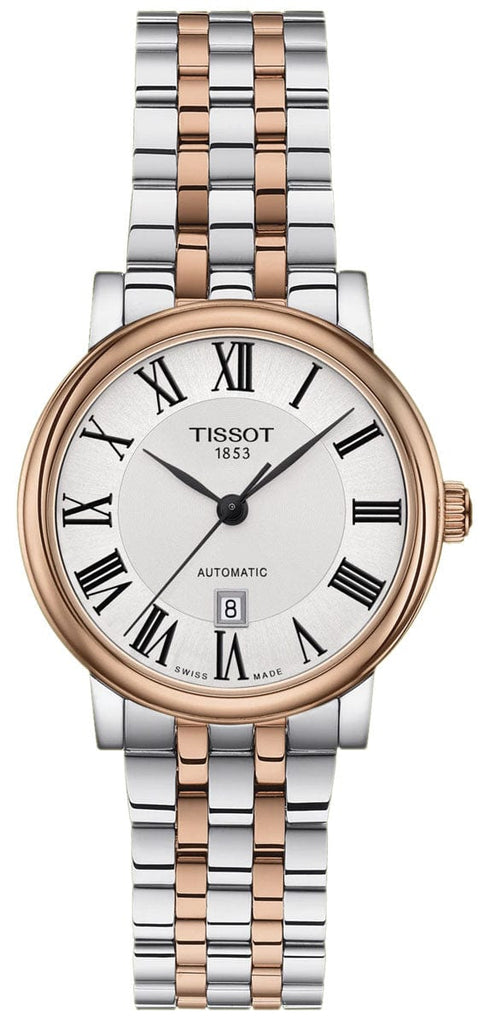Buy Shop Tissot T Classic Carson Premium 30 White Dial Two Tone Steel Strap Watch for Women - T122.207.22.033.00 USA Online