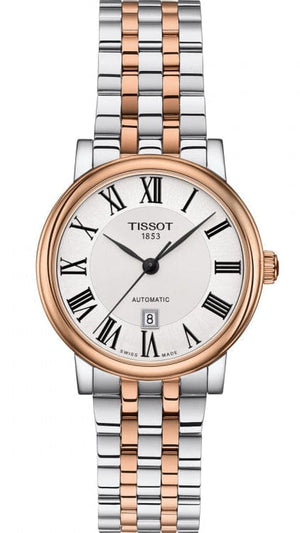 Buy Shop Tissot T Classic Carson Premium 30 White Dial Two Tone Steel Strap Watch for Women - T122.207.22.033.00 USA Online