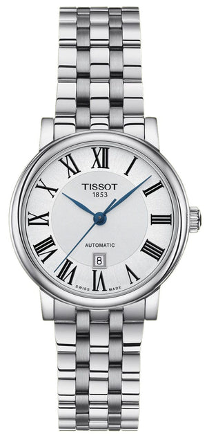 Buy Shop Tissot T Classic Carson Premium Automatic Lady Silver Dial Silver Steel Strap Watch for Women - T122.207.11.033.00 USA Online